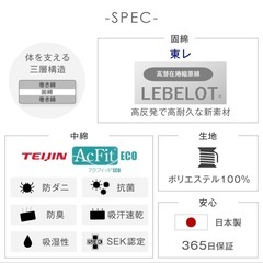 高反発マットレス　セミダブルの画像