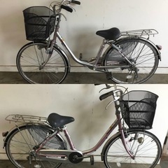 △ q 岐阜発/ パナソニック/ LOCKTOP.U/ 24インチ/ ママチャリ/ 変速なし/ 自転車/ 走行確認/ 現状品/ R7.7/7 △の画像