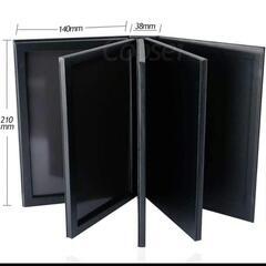 空のアイシャドウパレット 4層本の形磁気メイクパレットブラックマグネット化粧の画像
