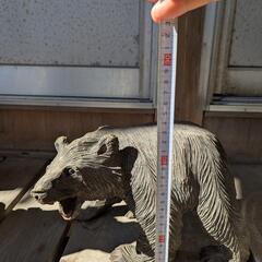 木彫りの熊の画像