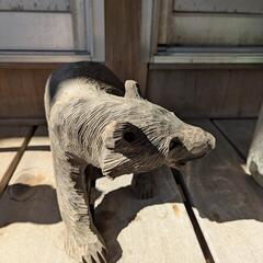 木彫りの熊の画像