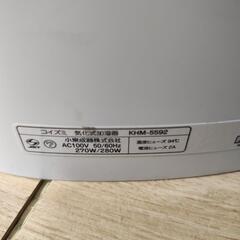 コイズミ 気化式加湿器 KHM-5592 2019年製の画像