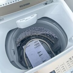 苫小牧発　アイリスオーヤマ 2021年 全自動洗濯機 iaw-t502en 5kg の画像