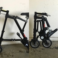 △ q 岐阜発/ A-bike?/ 折りたたみ自転車/ 小径自転車/ 走行確認/ 8インチ/ 現状品/ R7.7/1 △の画像