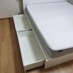 コアラマットレス　クイーンサイズ　クイーンベッド　収納付きの画像