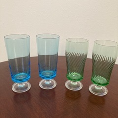 中古　昭和レトログラスセットの画像