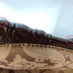 ロココ調ソファ・猫足アンティークテイストの画像