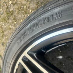 165/50R15 4本 RAYS(レイズ) UNITED ARROWS FR 15インチ　ブラックポリッシュの画像