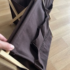 収納　布　木　ポケット付　収納ボックス　収納boxの画像