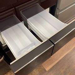 【広島石内店】ジモティｰ割あり！！ｼｬｰﾌﾟ/4ﾄﾞｱ冷蔵庫/2017/クリーニング済み/HG-6516の画像