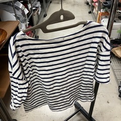 W2507-581 チャオパニック ボーダーTシャツ 花柄 レディース 中古の画像