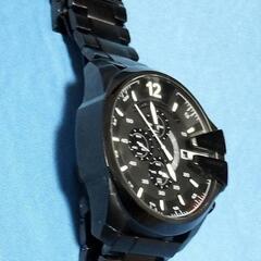 ✨️DIESEL 腕時計 DZ-4283 メンズ クロノグラフ ブラック ビッグフェイス 稼働品✨️の画像
