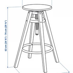イケア　IKEA　カウンターチェア　DALFREDの画像