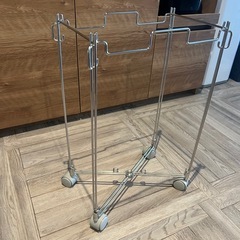 【譲渡相手決定済】ステンレスワイヤー 畳めるごみ袋ホルダーの画像
