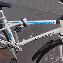 Beluga 🚲️ 折りたたみ式 クロスバイク 15,800円 6段切替 💡オートライト付 新規防犯登録料コミ 850の画像