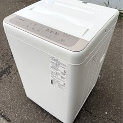 札幌市内配送可 【6ヵ月保証】 美品 22年製 Panasonic パナソニック 6kg 全自動洗濯機 NA-F60B15 ニュアンスベージュの画像