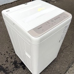 札幌市内配送可 【6ヵ月保証】 美品 22年製 Panasonic パナソニック 6kg 全自動洗濯機 NA-F60B15 ニュアンスベージュの画像