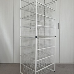 IKEAスチールラック4段　2個セットの画像