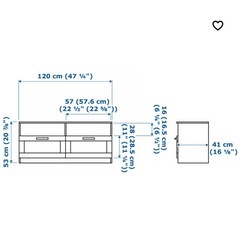 テレビ台　IKEA  ホワイトの画像