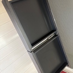 大川家具　艶ありブラックウッド　PCデスクなどの画像