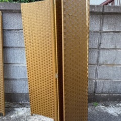 4連パーテーション　ダークブラウンの画像