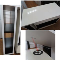 ♪キッチンボード レンジ台 食器棚 多目的棚 レイアウト変更♪の画像