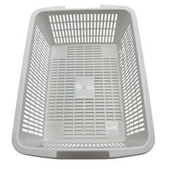 深型収納バスケット ホワイト 10点まとめ売りの画像