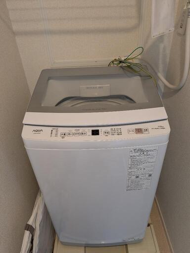 2024年製 AQUA 洗濯機 7kg AQW-S7PBK