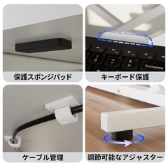 【新品】パソコン用スタンディング卓上デスクの画像