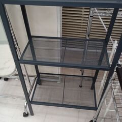 リユースのサカイ栃木店★ジモティ割あり★ IKEA ラック ダークグレー W60×D35×H148 クリーニング済み TC9866の画像