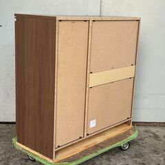 ニトリ食器棚 ブラウン 収納棚 美品の画像