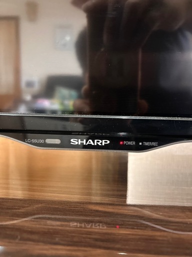 液晶TV SHARP AQUOS 55インチ(ジャンク) (キャデラック) 中頭の
