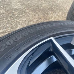 LEONIS 205/55ZR17 アルミホイール付夏タイヤ 4本セットの画像