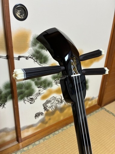 9月2日終了！沖縄三線！新品！貴重！知念大工型！本蛇皮！本張り！【一枚張り】⓬