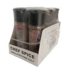 ★未開封★ 岩塩 36点 CHEF SPICE シェフスパイス ピンク岩塩 セラミックミル付 100gの画像