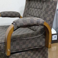 高座椅子 回転高座椅子 肘付き リクライニング 折りたたみ可能の画像