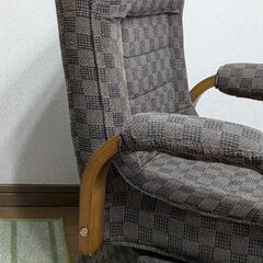 高座椅子 回転高座椅子 肘付き リクライニング 折りたたみ可能の画像