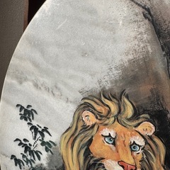 ライオン　置物　LION 石造りの画像