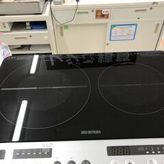 【ｼﾞｬﾝｸﾞﾙｼﾞｬﾝｸﾞﾙ金沢店】 IHクッキングヒーター アイリスオーヤマ IHK-W12S-B 2019年製 ※クリーニング済み/当店3ヶ月保証の画像
