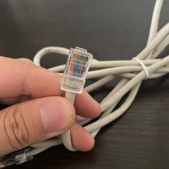 グレー LANケーブル約1mの画像