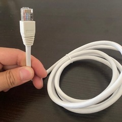グレー LANケーブル約1mの画像