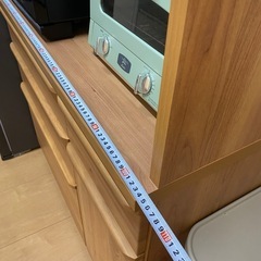 食器棚　ウッド　ブラウンの画像
