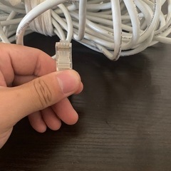 グレー LANケーブル約15mの画像