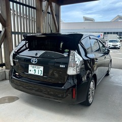 トヨタ プリウスα 車検2年付き！ 最上級Gチューンブラック！アルパイン9インチナビ！の画像