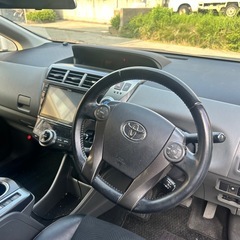 トヨタ プリウスα 車検2年付き！ 最上級Gチューンブラック！アルパイン9インチナビ！の画像
