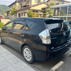 トヨタ プリウスα 車検2年付き！ 最上級Gチューンブラック！アルパイン9インチナビ！の画像