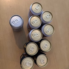 缶ビール10本の画像