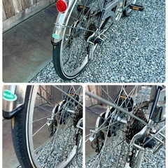 自転車 24インチ オートライト付 6段変速 洗車 メンテナンス済み【PayPayお支払い出来ます】の画像