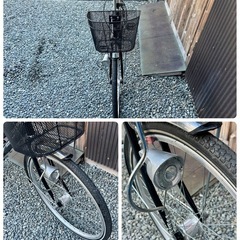 自転車 24インチ オートライト付 6段変速 洗車 メンテナンス済み【PayPayお支払い出来ます】の画像
