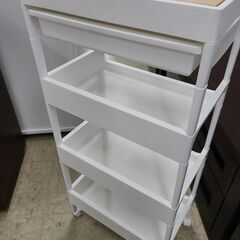 J1128【リユースのサカイ柏店】不動技研　キャスター付き4段ワゴン　サージュワゴンWT　クリーニング済　参考価格4,980円の画像